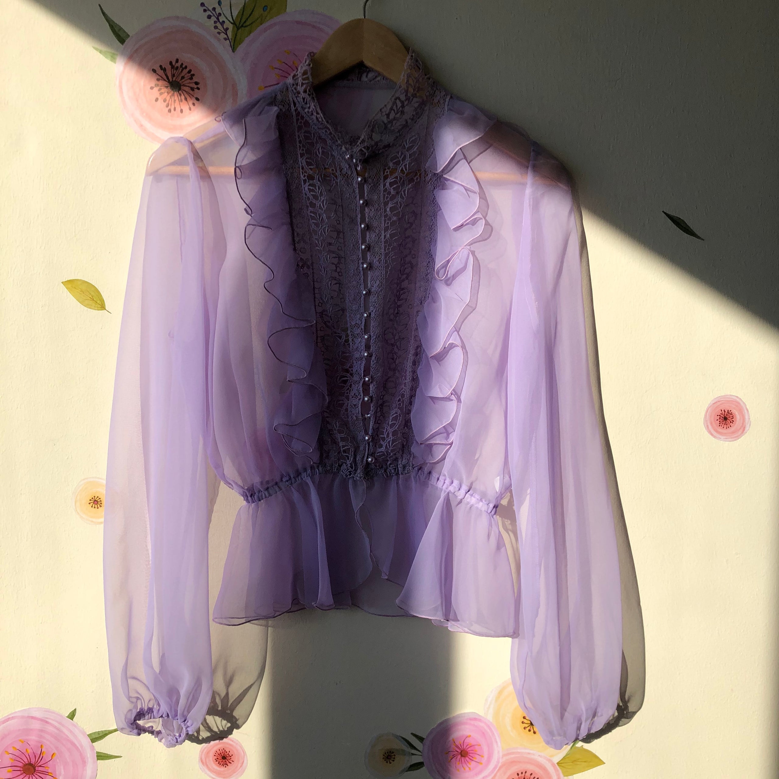 Sheer 2025 victorian blouse